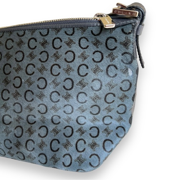 CELINE VTG Madem C Grey Pony Hair Short Handle Bag - Picture 10 of 16